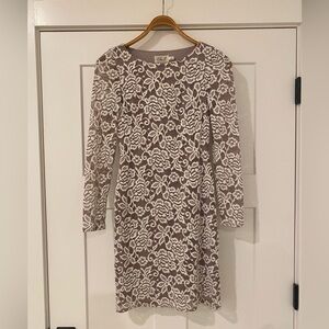 Eliza J White Lace Sheath Dress 0